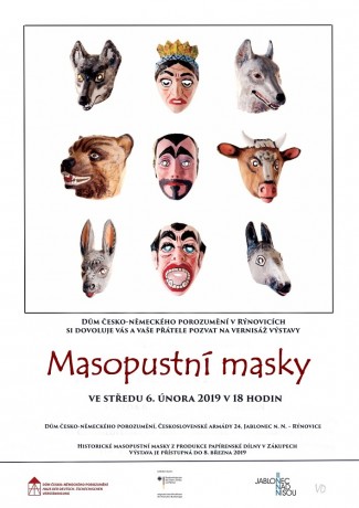 Masopustní masky pozvánka web