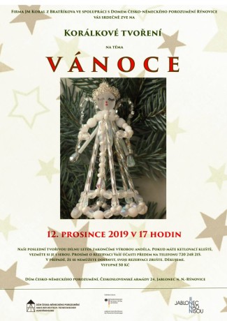Pozvánka Korálkové tvoření prosinec